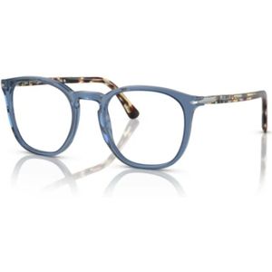 Persol - PO3318V - Optische Monturen - Blauw Transparant - Acetaat