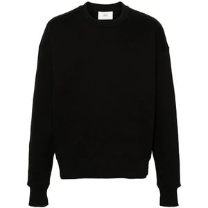 Ami Paris, Dames, Sweatshirts & Hoodies, Zwart, Maat: XS Katoen,