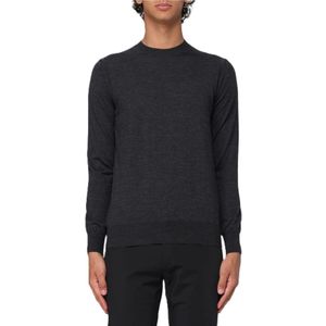 Paolo Pecora, Heren, Truien, Grijs, Maat: M Wol,