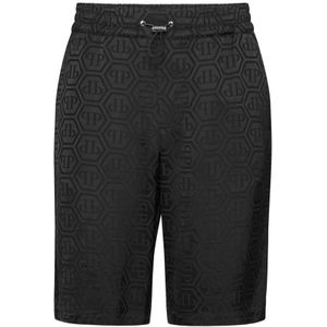 Philipp Plein, Heren, Korte broeken, Zwart, Maat: L