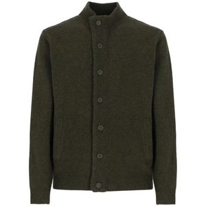 Barbour, Heren, Truien, Groen, Maat: XL Wol,
