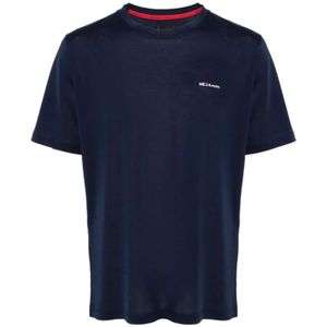 Kiton, Heren, Tops, Blauw, Maat: L Katoen,