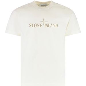 Stone Island, Heren, Tops, Wit, Maat: S Jersey,