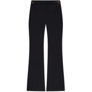 Versace Jeans Couture, Dames, Broeken, Zwart, Maat: 2XS