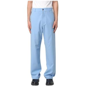 Marni, Heren, Broeken, Blauw, Maat: S