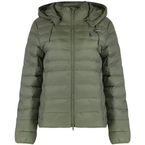 Polo Ralph Lauren, Dames, Jassen, Groen, Maat: M Polyamide,