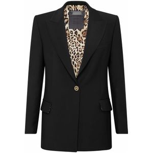 Philipp Plein, Dames, Jassen, Zwart, Maat: S Wol,