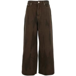 Ganni, Dames, Jeans, Bruin, Maat: W25 Denim,
