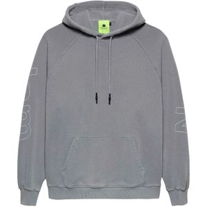 New Amsterdam Surf Association, Heren, Sweatshirts & Hoodies, Grijs, Maat: S Katoen,