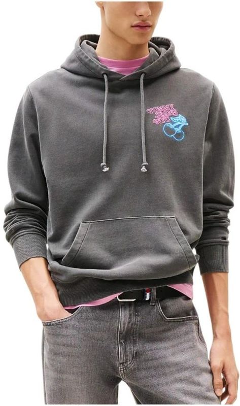 Tommy Jeans - Novelty Sweatshirt - Zwart - Regular Fit - Sweatshirt