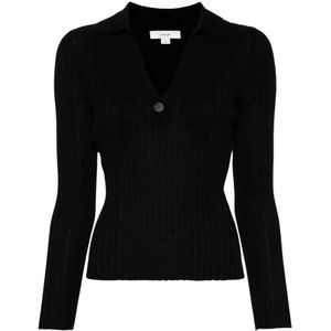 Vince, Dames, Tops, Zwart, Maat: L Zijde,