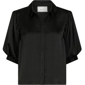 Neo Noir, Dames, Blouses & Shirts, Zwart, Maat: XS