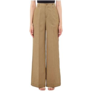 Liu Jo, Dames, Broeken, Groen, Maat: 2XS Modal,