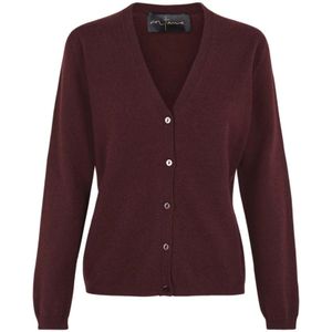 Cortana, Dames, Truien, Paars, Maat: XS Kasjmier,