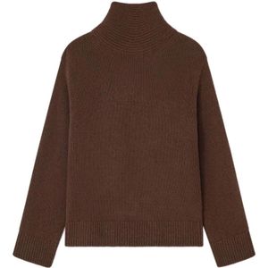 Ganni, Dames, Truien, Bruin, Maat: S Wol,