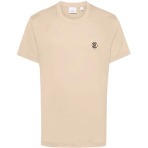 Burberry Stijlvolle T-shirts en Polos , Brown , Heren , Maat: L