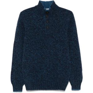 Vengera, Heren, Truien, Blauw, Maat: L Wol,