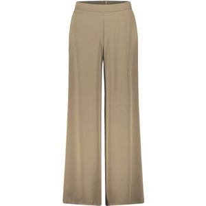 Wide fit stoffen broek met elastische band