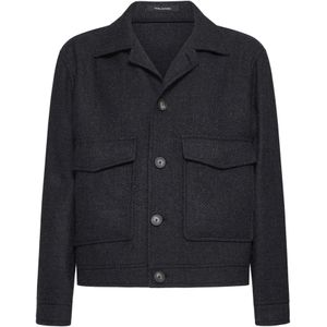 Tagliatore, Heren, Jassen, Grijs, Maat: XL Wol,