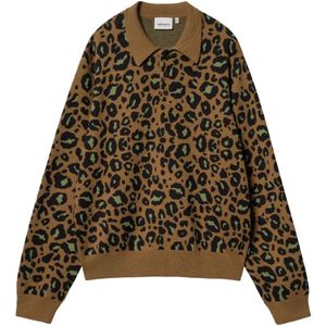 Carhartt Wip, Heren, Truien, Bruin, Maat: S Katoen,