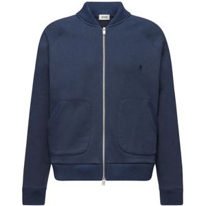 Drykorn, Heren, Sweatshirts & Hoodies, Blauw, Maat: M Katoen,