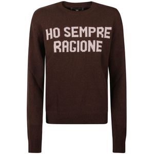 MC2 Saint Barth, Dames, Truien, Bruin, Maat: L Wol,