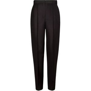Tory Burch, Dames, Broeken, Zwart, Maat: L Zijde,