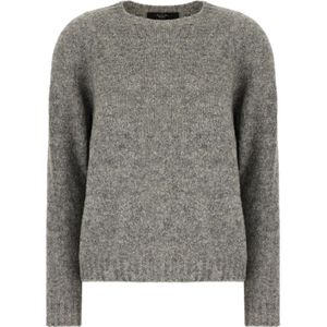 Weekend Max Mara, Dames, Truien, Grijs, Maat: M Wol,