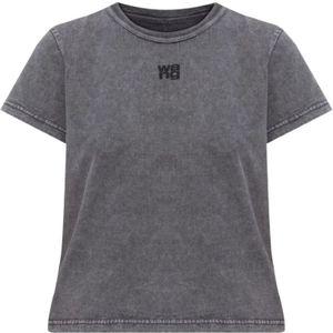 Alexander Wang, Dames, Tops, Grijs, Maat: S Katoen,
