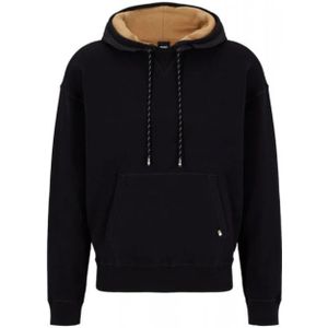 Hugo, Heren, Sweatshirts & Hoodies, Zwart, Maat: XL Katoen,