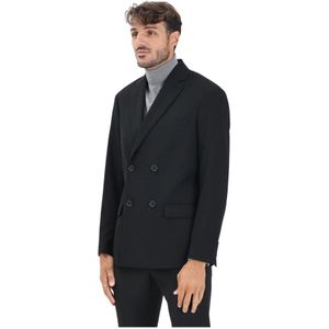 Armani Exchange, Heren, Pakken, Zwart, Maat: L