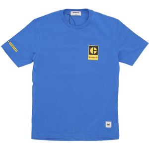 Cat, Heren, Tops, Blauw, Maat: M