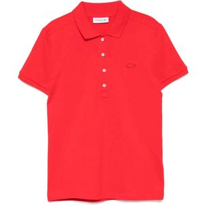 Lacoste, Dames, Tops, Rood, Maat: M Katoen,