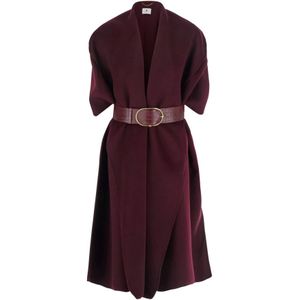 Elisabetta Franchi, Dames, Mantels, Rood, Maat: L