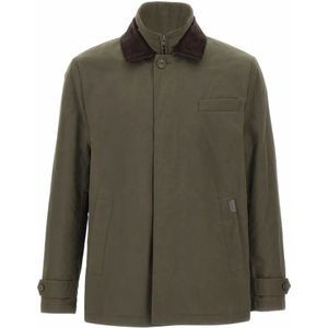 Fay, Heren, Jassen, Groen, Maat: XL Katoen,