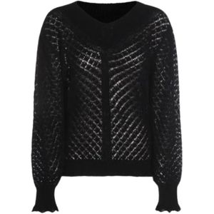 Twinset, Dames, Truien, Zwart, Maat: S