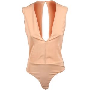 Pinko, Dames, Tops, Beige, Maat: 2XS Viscose,