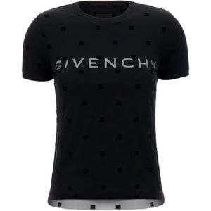Givenchy, Dames, Tops, Zwart, Maat: XS Katoen,