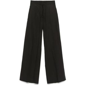 P.a.r.o.s.h., Dames, Broeken, Zwart, Maat: S Katoen,