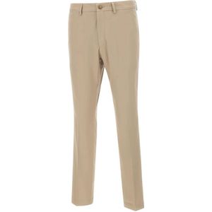 Hugo, Heren, Broeken, Beige, Maat: S Katoen,