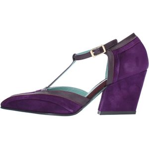 Paola d'Arcano, Dames, Schoenen, Paars, Maat: 40 EU Leer,