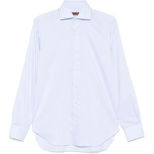 Barba, Heren, Overhemden, Blauw, Maat: XL