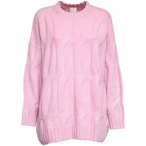 Allude, Dames, Truien, Roze, Maat: XS Zijde,