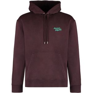 Maison Kitsuné, Heren, Sweatshirts & Hoodies, Bruin, Maat: S Katoen,
