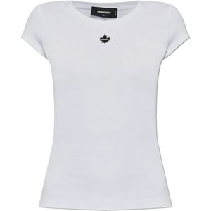 Dsquared2, Dames, Tops, Wit, Maat: 2XS Katoen,