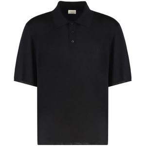 Saint Laurent, Heren, Tops, Zwart, Maat: L Wol,