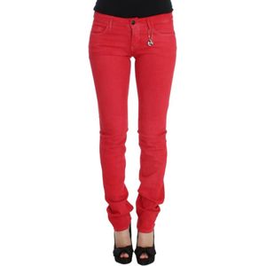 Costume National, Dames, Jeans, Rood, Maat: W29 Katoen,