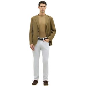 Boglioli, Heren, Broeken, Wit, Maat: W34 Denim,