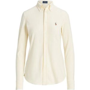 Polo Ralph Lauren, Dames, Blouses & Shirts, Geel, Maat: M Katoen,