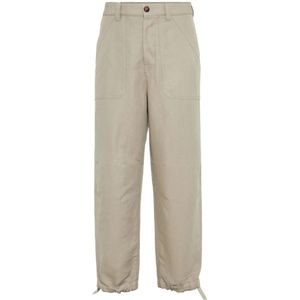 Brunello Cucinelli, Heren, Broeken, Beige, Maat: S Katoen,